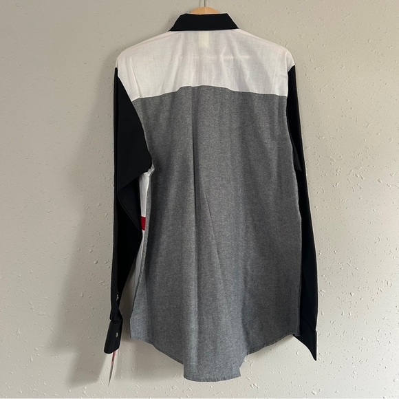 NWT Wildfire Colorblock Red Black White Button Down Western Rodeo Shirt Large - Picture 6 of 6